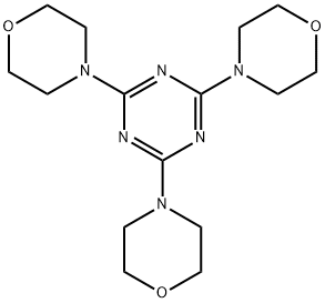 2,4,6-tris(morpholino)-1,3,5-triazine Struktur