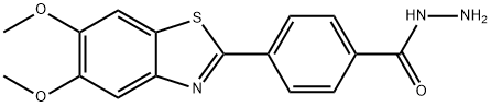 4-(5,6-DIMETHOXYBENZOTHIAZOL-2-YL)BENZOIC ACID HYDRAZIDE Struktur