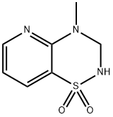 2H-Pyrido[2,3-e]-1,2,4-thiadiazine,3,4-dihydro-4-methyl-,1,1-dioxide(9CI) Struktur