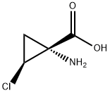 Cyclopropanecarboxylic acid, 1-amino-2-chloro-, (1R-cis)- (9CI) Struktur