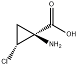 Cyclopropanecarboxylic acid, 1-amino-2-chloro-, (1S-cis)- (9CI) Struktur