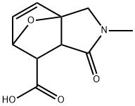 3-METHYL-4-OXO-10-OXA-3-AZA-TRICYCLO[5.2.1.0(1,5)]DEC-8-ENE-6-CARBOXYLIC ACID Struktur