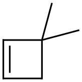 3,3-Dimethylcyclobutene Struktur