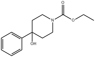 ethyl 4-hydroxy-4-phenylpiperidine-1-carboxylate Struktur