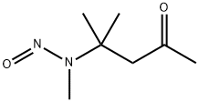 4-Methyl-4-(methylnitrosoamino)-2-pentanone Struktur