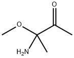 2-Butanone, 3-amino-3-methoxy- (9CI) Struktur