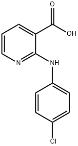 3-Pyridinecarboxylic acid, 2-[(4-chlorophenyl)amino]- Struktur