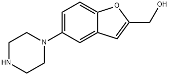 (5-(piperazin-1-yl)benzofuran-2-yl)Methanol Struktur