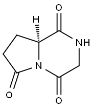 Pyrrolo[1,2-a]pyrazine-1,4,6(7H)-trione, tetrahydro-, (8aS)- (9CI) Struktur