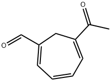 1,3,5-Cycloheptatriene-1-carboxaldehyde, 6-acetyl- (9CI) Struktur