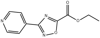 3-PYRIDIN-4-YL-[1,2,4]OXADIAZOLE-5-CARBOXYLIC ACID ETHYL ESTER Struktur