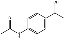 N-[4-(1-Hydroxyethyl)phenyl]acetamide Struktur