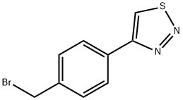 4-[4-(BROMOMETHYL)PHENYL]-1,2,3-THIADIAZOLE Structure