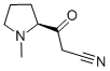 2-Pyrrolidinepropanenitrile,1-methyl--bta--oxo-,(S)-(9CI) Struktur