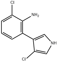 3-Chloro-4-(2-amino-3-chlorophenyl)pyrrole Struktur