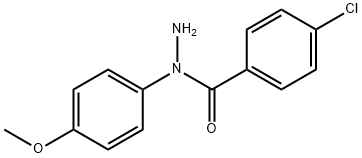 4-クロロ-N1-(4-メトキシフェニル)安息香酸ヒドラジド 化學構(gòu)造式