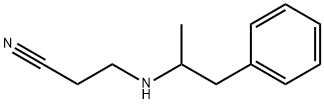 3-[(1-methyl-2-phenylethyl)amino]propiononitrile Struktur