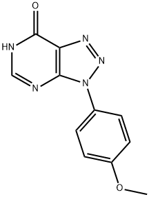 3-(4-Methoxyphenyl)-3,6-dihydro-7H-[1,2,3]triazolo[4,5-d]pyrimidin-7-one Struktur