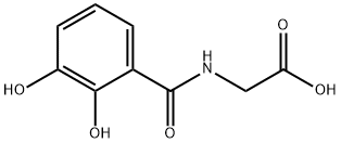 2,3-dihydroxybenzoyl-N-glycine Struktur