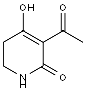 2(1H)-Pyridinone, 3-acetyl-5,6-dihydro-4-hydroxy- (9CI) Struktur