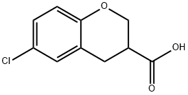 6-CHLORO-CHROMAN-3-CARBOXYLIC ACID Struktur