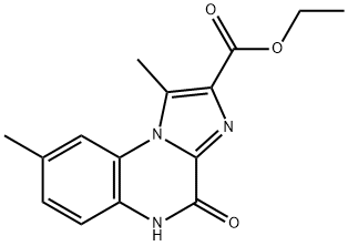 2-(2-ethoxyacetyl)-1,8-dimethylimidazo[1,2-a]quinoxalin-4(5H)-one Struktur