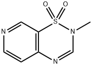 2H-Pyrido[4,3-e]-1,2,4-thiadiazine,2-methyl-,1,1-dioxide(9CI) Struktur