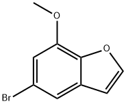 5-BROMO-7-METHOXYBENZOFURAN Struktur