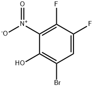 6-Bromo-3,4-difluoro-2-nitrophenol Struktur