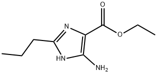 1H-Imidazole-4-carboxylicacid,5-amino-2-propyl-,ethylester(9CI) Struktur