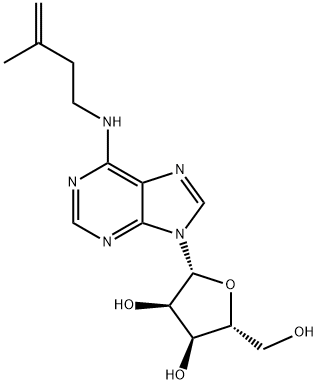 N-(3-Methyl-3-butenyl)adenosine Struktur