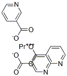 Trinicotinic acid praseodymium(III) salt Struktur