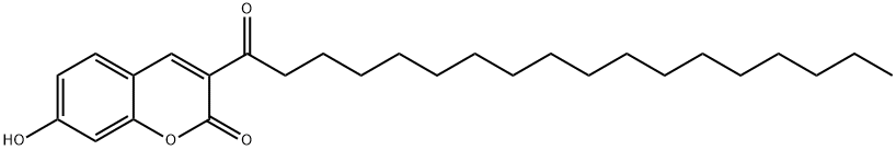 3-OCTADECANOYLUMBELLIFERONE Struktur