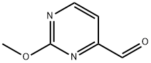 4-Pyrimidinecarboxaldehyde, 2-methoxy- (9CI) Struktur