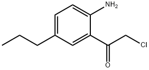 Ethanone, 1-(2-amino-5-propylphenyl)-2-chloro- (9CI) Struktur