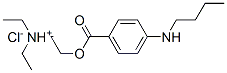 2-(4-butylaminobenzoyl)oxyethyl-diethyl-azanium chloride Struktur