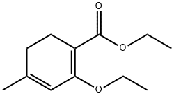 1,3-Cyclohexadiene-1-carboxylicacid,2-ethoxy-4-methyl-,ethylester(9CI) Struktur