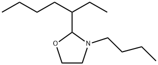 3-BUTYL-2-(1-ETHYLPENTYL)OXAZOLIDINE Struktur