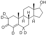 4‐アンドロステン‐17Α‐オール‐3‐オン‐2,2,4,6,6‐D5 化學(xué)構(gòu)造式