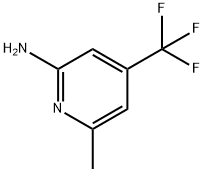 6-METHYL-4-(TRIFLUOROMETHYL)PYRIDIN-2-AMINE Struktur