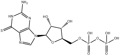 6-thioguanosine 5'-diphosphate Struktur