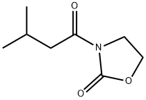 2-Oxazolidinone,  3-(3-methyl-1-oxobutyl)- Struktur