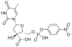 4-nitrophenyl 3'-thymidylate Struktur