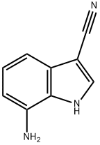 1H-Indole-3-carbonitrile, 7-aMino- Struktur