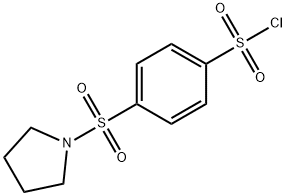 4-(PYRROLIDINE-1-SULFONYL)-BENZENESULFONYL CHLORIDE Struktur