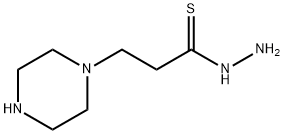 1-Piperazinepropanethioicacid,hydrazide(9CI) Struktur