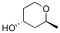 (2S,4R)-2-Methyl-tetrahydro-2H-pyran-4-ol Struktur