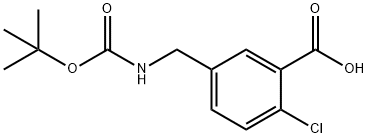 5-(BOC-AMINO)METHYL-2-CHLORO-BENZOIC ACID Struktur