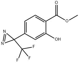 2-HYDROXY-4-[3-(TRIFLUOROMETHYL)-3H-DIAZIRIN-3-YL]BENZOIC ACID, METHYL ESTER Struktur