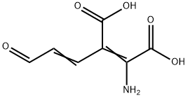 2-amino-3-(3-oxoprop-1-enyl)but-2-enedioic acid Struktur